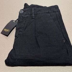 Liu Jo Men Black Dress Trousers